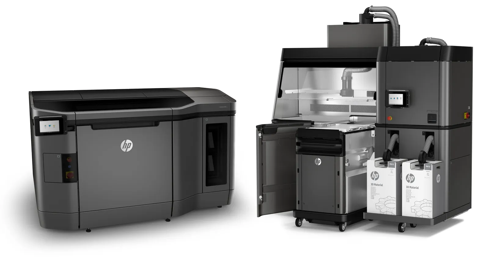 HP Jet Fusion 4200 3D-Drucker, Build Unit und HP Processing Station